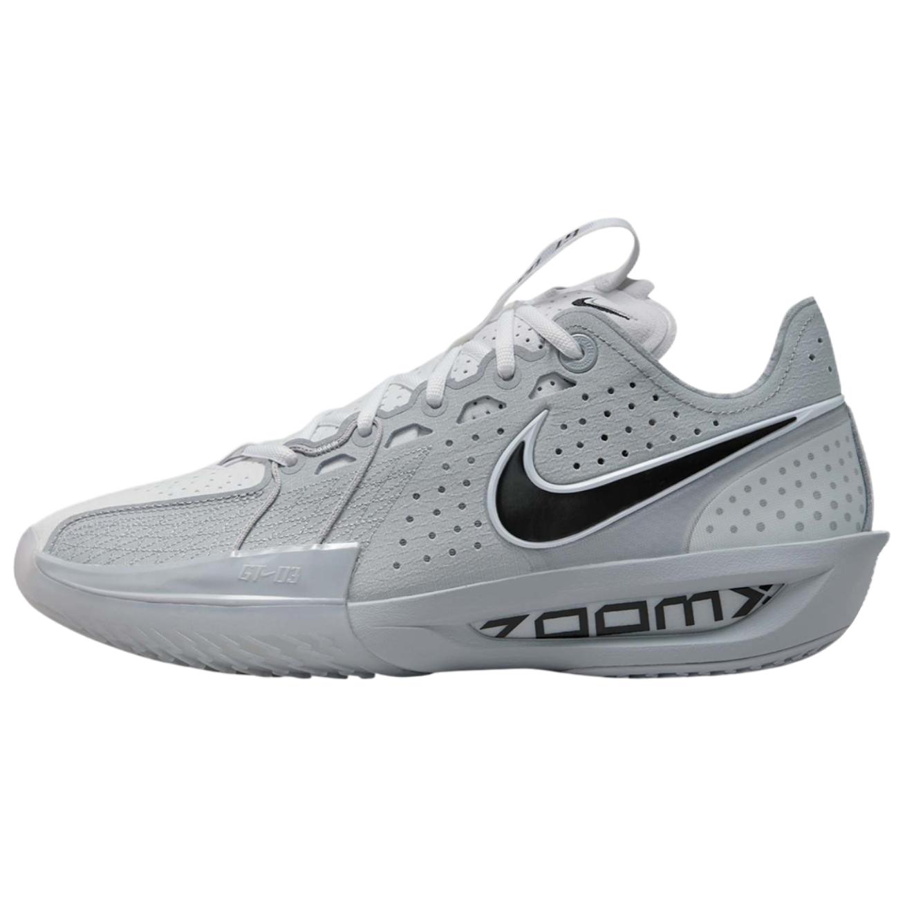 Nike G.T. Cut 3 Abrasion Resistant Breathable Low top Basketball Shoes Unisex Gray