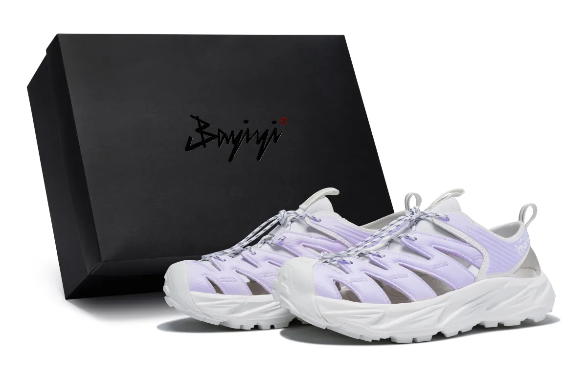 HOKA ONE ONE Hopara 811 Manufacturing, Taro Pudding, Special Shoe Box River Trekking Shoes Unisex White Purple