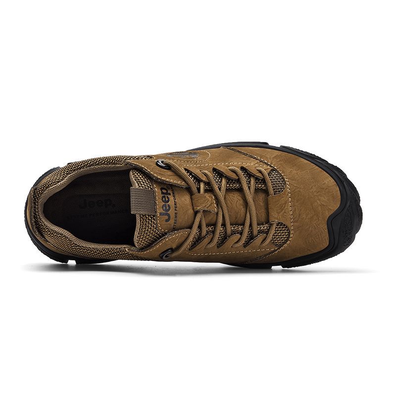 Jeep Cushioning Abrasion Resistant Coverage Low top Outdoor Hiking Shoes Men’s Black