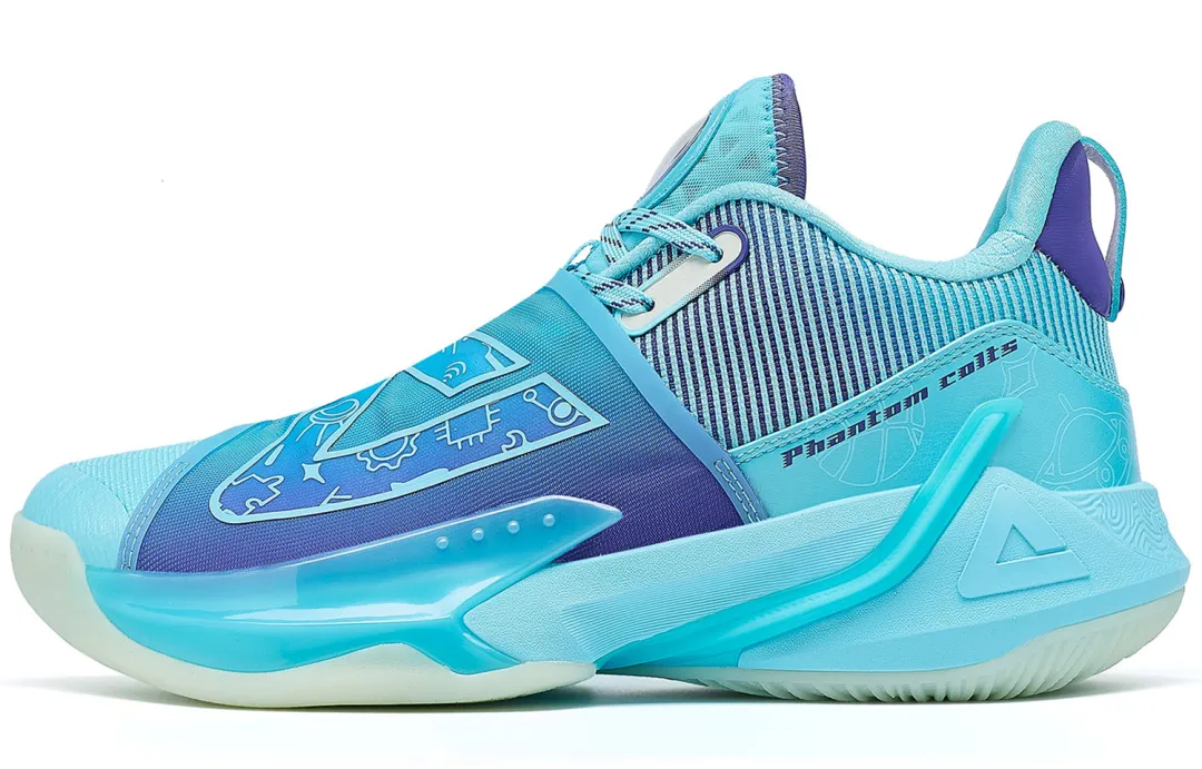 PEAK Magic Horse 1.0 Abrasion Resistant Slip Resistant Low top Performance Basketball Shoes Men's Ice Blue