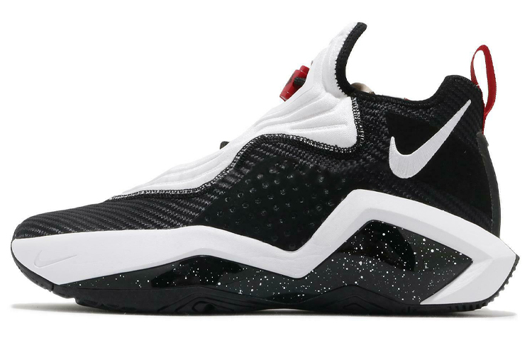 Nike Lebron 14 Soldier EP mid-top practical basketball shoes men's black and white gray domestic version