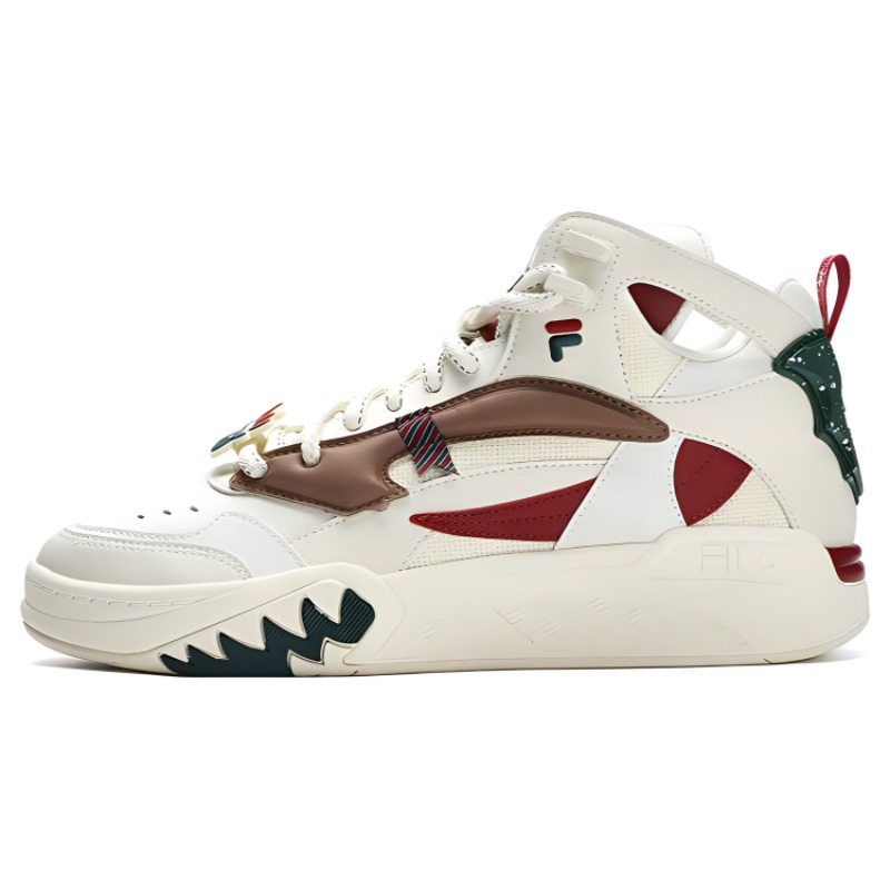 FILA FUSION Desperado Xmas Mid top Basketball Shoes Men’s White Red