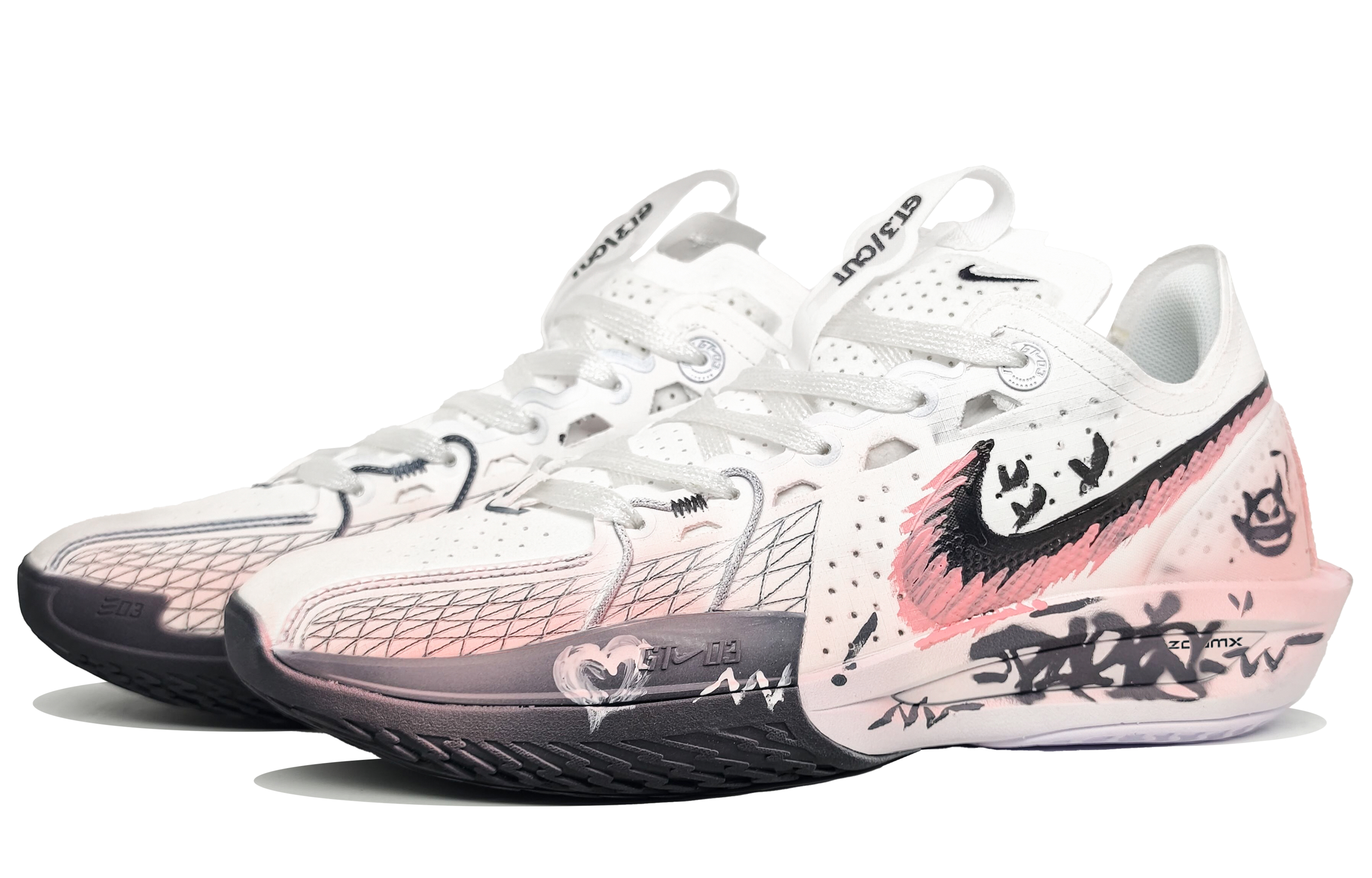 Nike G.T. Cut 3 Cushioning Rebound Cushioning Rebound Low top Basketball Shoes Unisex Energetic Pink