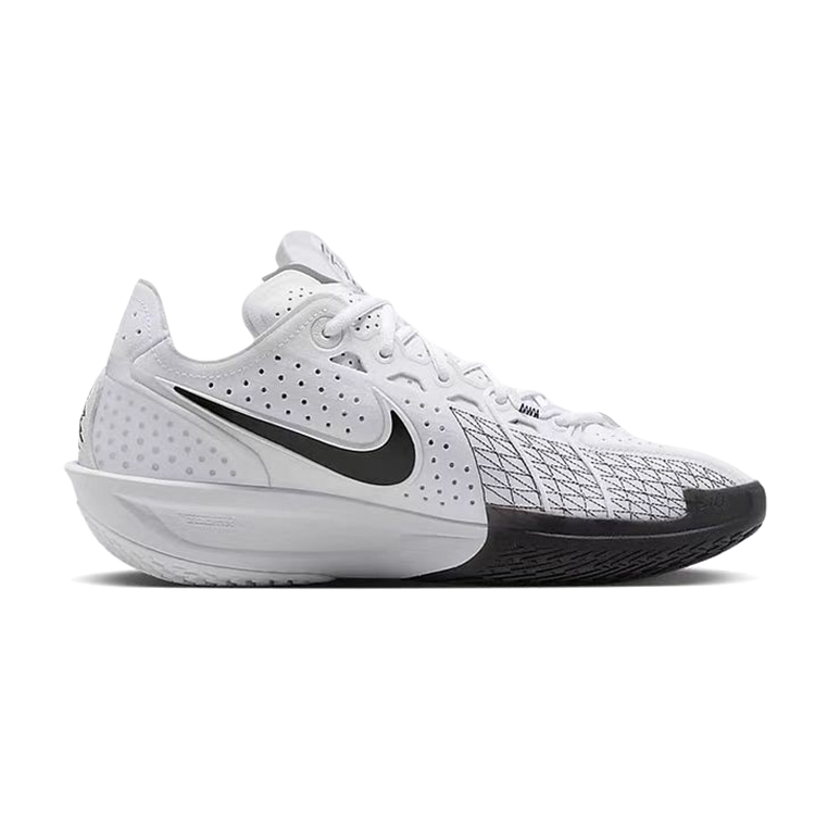 Nike Air Zoom G.T. Cut3 Cushioning Slip Resistant Low top Basketball Shoes Unisex Black White