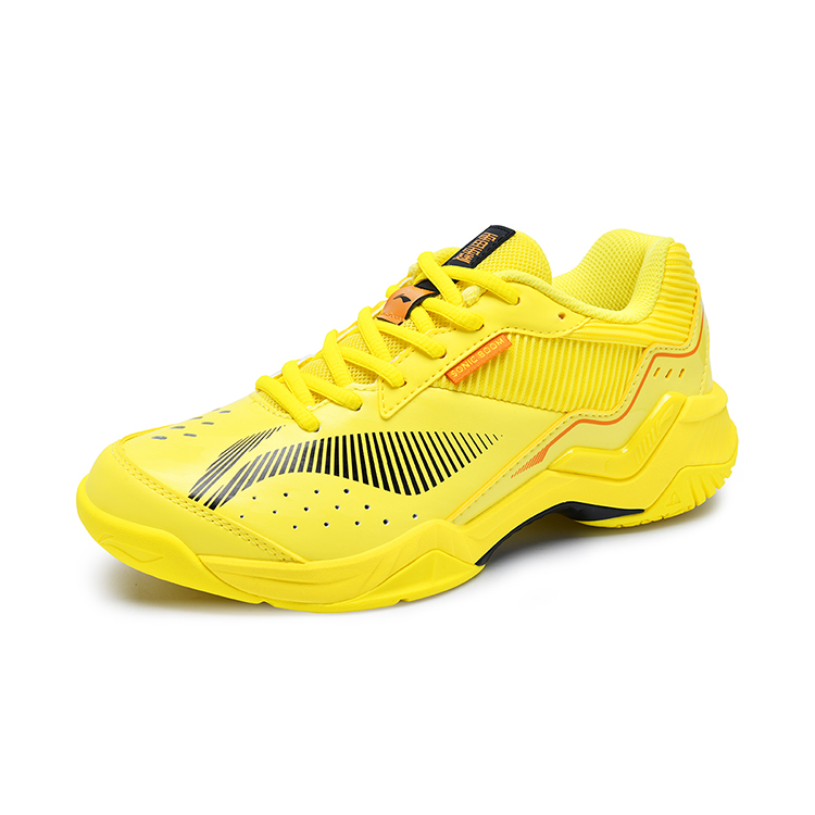Li Ning Thunder Training Cushioning Breathable Low top Badminton Shoes Unisex Bright Yellow