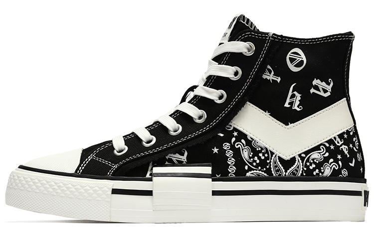 Pony Shooter Trendy Slip Resistant Abrasion Resistant Slip Resistant Abrasion Resistant High top Canvas Shoes Men's