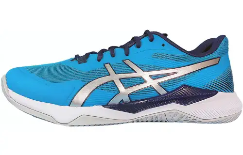 Asics Gel-Tactic fabric synthetic leather comfortable low-top volleyball shoes men's blue gray