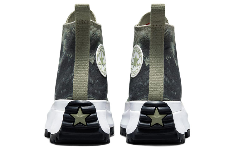 Мужские / Женские кеды Converse Run Star Hike Platform (зеленые) — фото 5