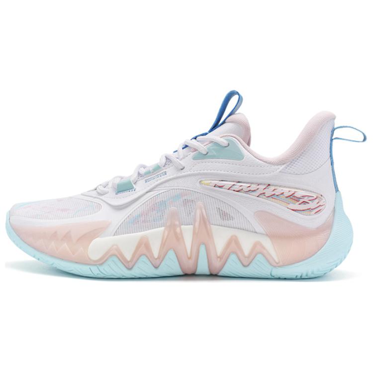 XTEP Reverse 2 Cushioning Low top Basketball Shoes Men’s Pink Blue