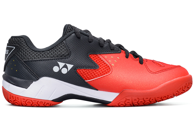 YONEX Badminton Shoes Unisex Low Top Red Black