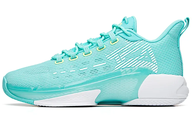 Anta Attack 3 Textile, Synthetic Leather Slip Resistant Abrasion Resistant Low top Basketball Shoes Men's Green