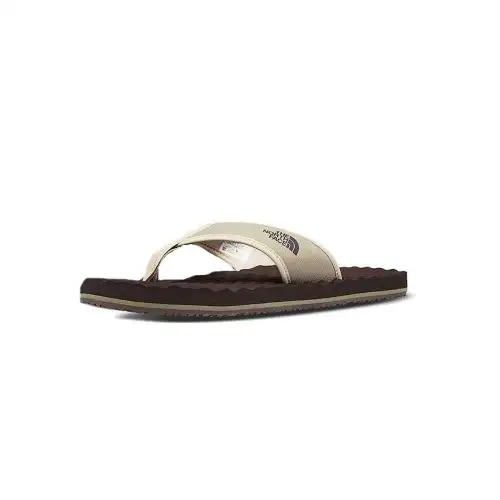 THE NORTH FACE Rubber Sole Slip Resistant Flip Flops Men's Brown White