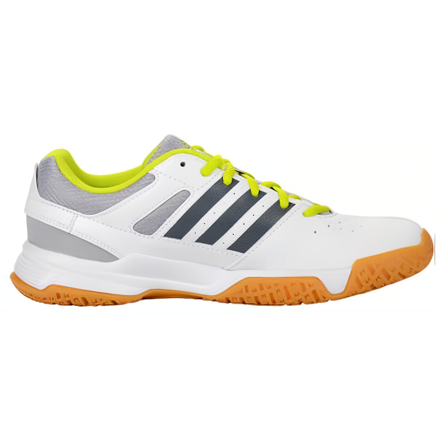 Adidas Quickforce 3 Cushioning, Wear Resistant Low top Badminton Shoes Unisex White Green