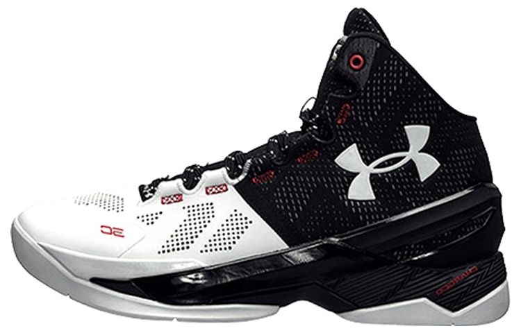 Under Armour Curry 2 Suit and Tie Under Armour Curry 2 Comfortable and versatile Color Bundle High Top Practical Basketball Shoes Men's Black and White