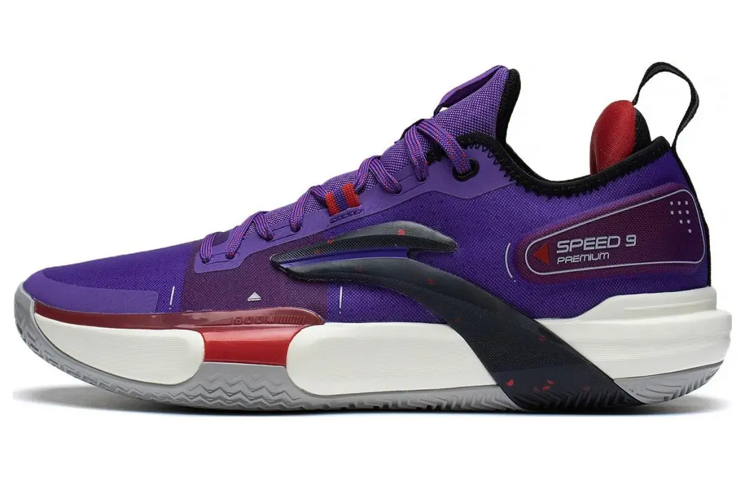 Li Ning Speed 9 Premium Cushioning Slip Resistant Abrasion Resistant Coverage Support Low top Basketball Shoes Men's