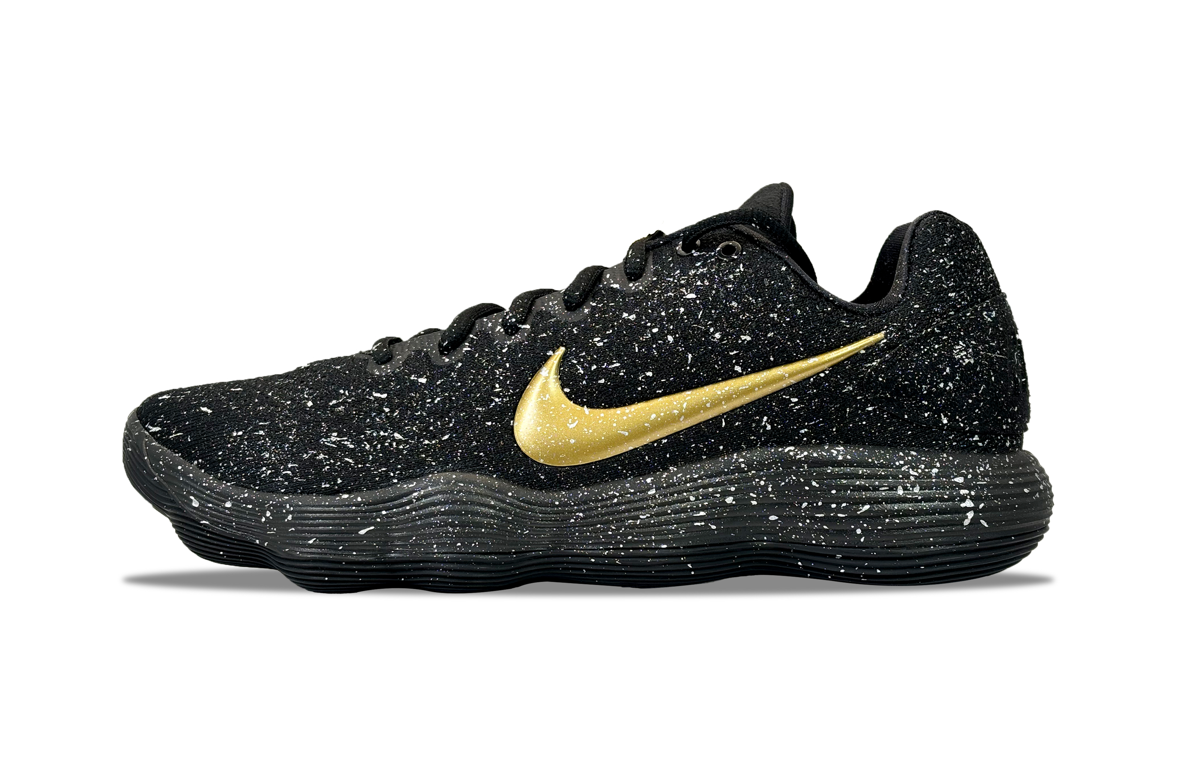 Nike Hyperdunk 2017 YDCC Starry Baby’s Breath Box Abrasion Resistant Low top Basketball Shoes Unisex Black Gold