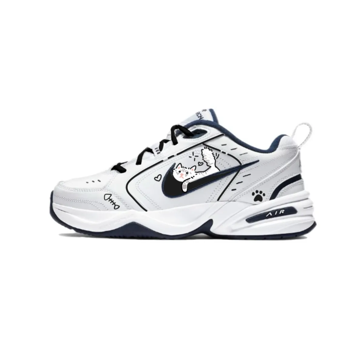 Nike Air Monarch 4 Lying Flat Kitten Slip Resistant, Abrasion Resistant, Height Increasing