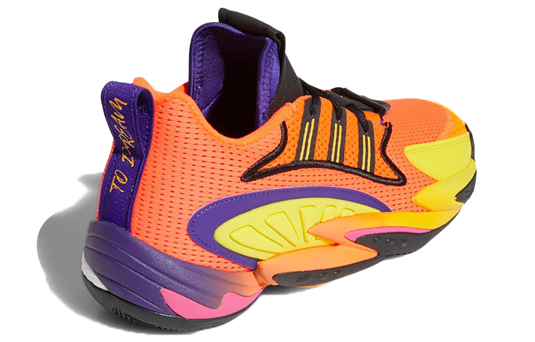 Кроссовки adidas originals Crazy BYW 2.0 "Orange Yellow Black" (оранжево-желтые) — фото 4