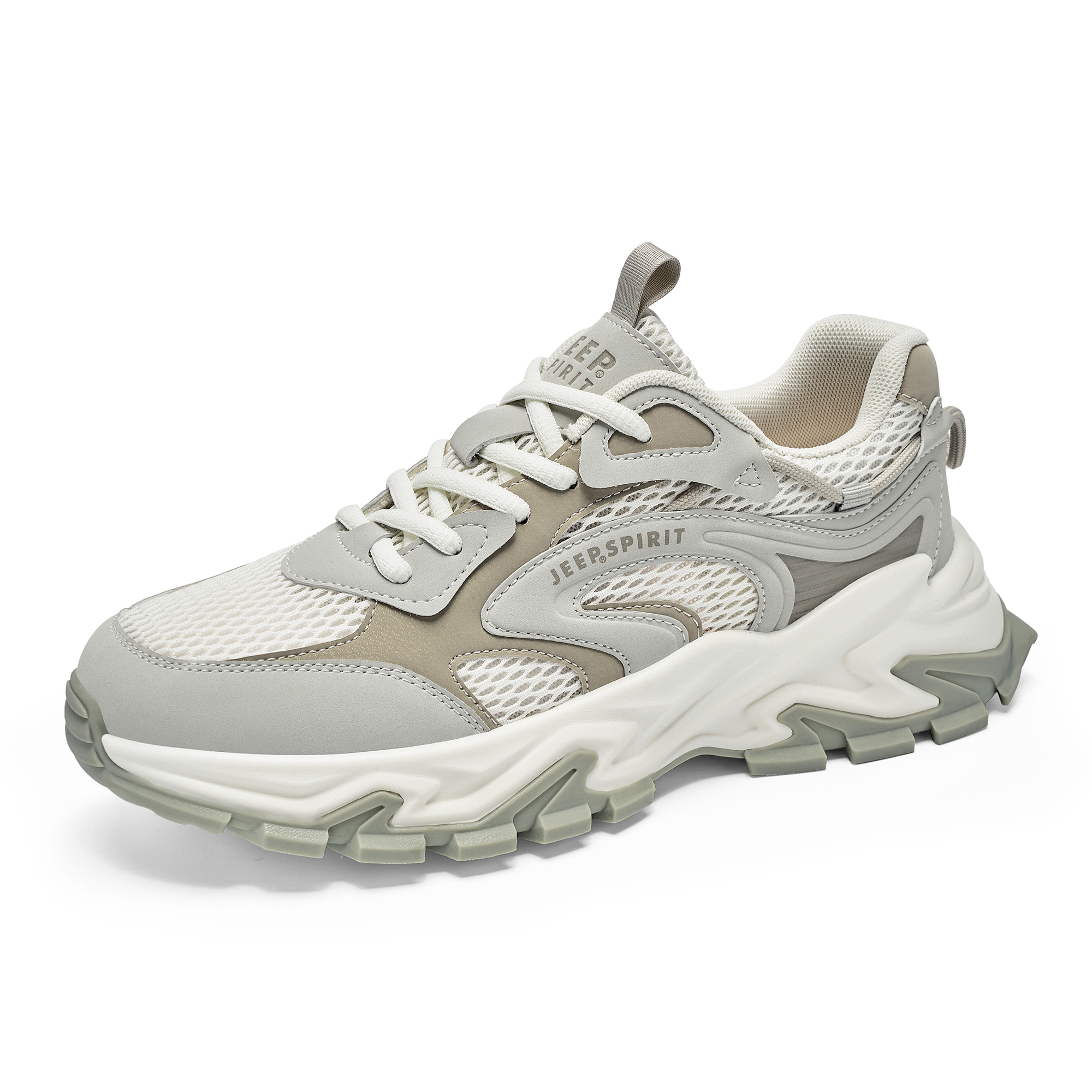 JEEP SPIRIT Low top Mountaineering Shoes Men’s Moon Dust Gray