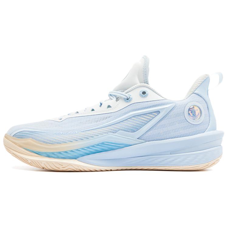 QIAODAN Cushioning Abrasion Resistant Breathable Low top Basketball Shoes Men’s Glacier Blue Sheer Blue