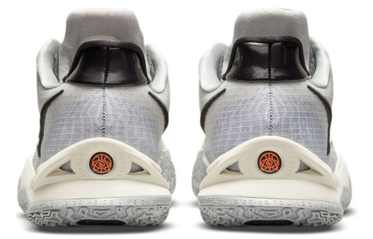 Кроссовки Nike Kyrie Low 4 EP (серо-белый) — Серый / белый — фото 5