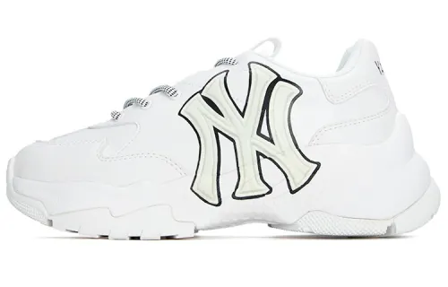 MLB Big Ball Chunky Artificial Leather Low top Chunky Sneakers Unisex Ecru
