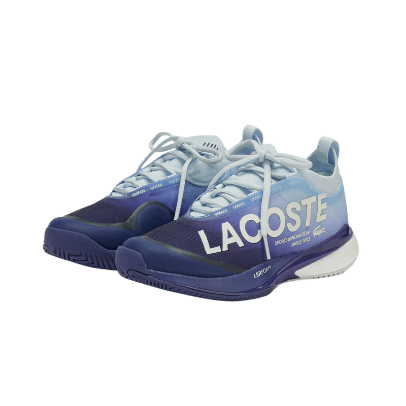 LACOSTE Slip Resistant Low top Tennis Shoes Women’s Light Blue