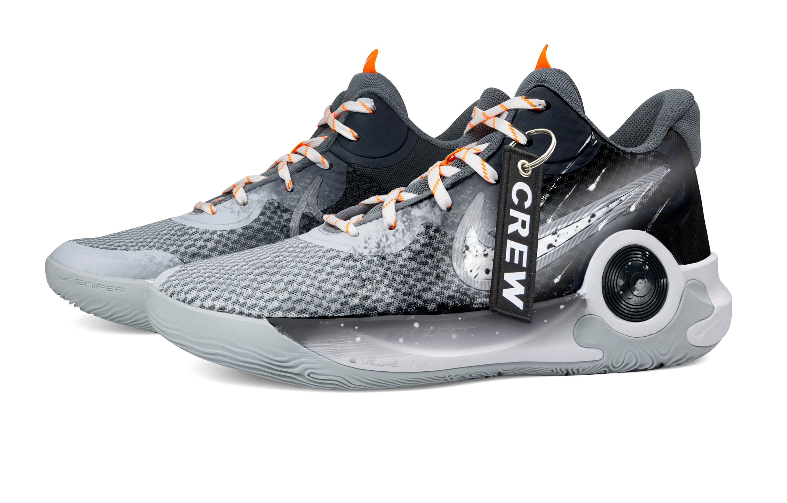 Nike KD Trey 5 IX Falling Pink Box Fabric Cushioning Breathable Mid top Basketball Shoes Unisex Black
