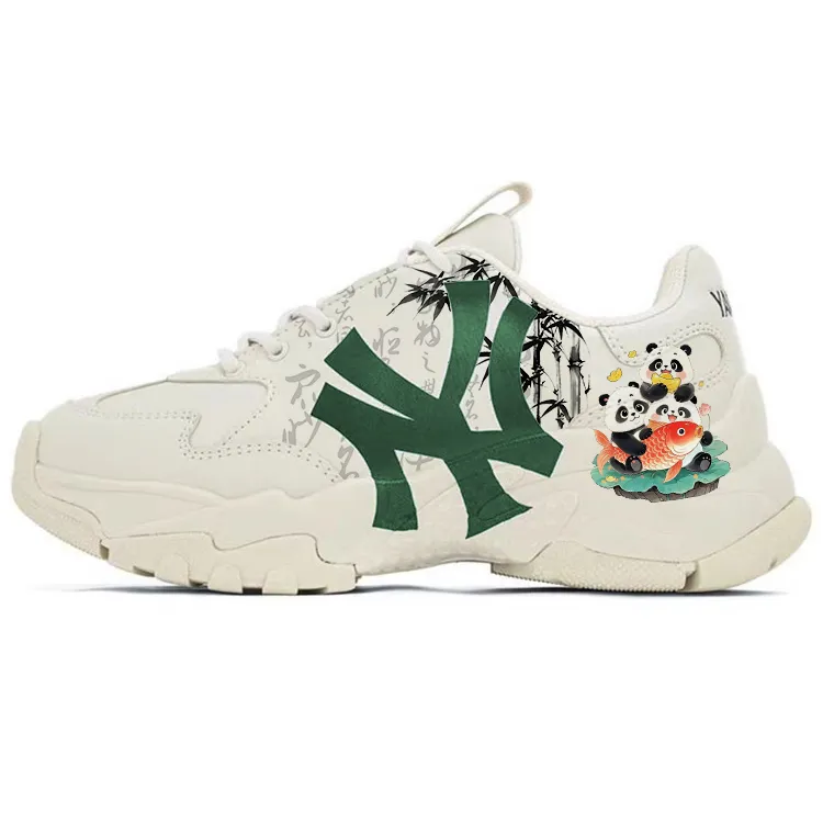 MLB Big Ball Chunky Slip Resistant Abrasion Resistant Slip Resistant Abrasion Resistant Low top Chunky Sneakers Unisex