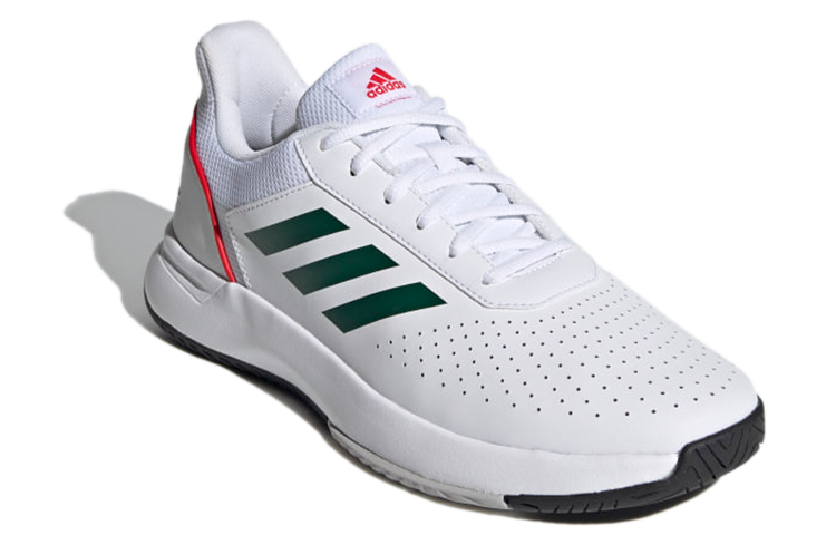 Adidas Courtsmash Shoes White/Green/Red