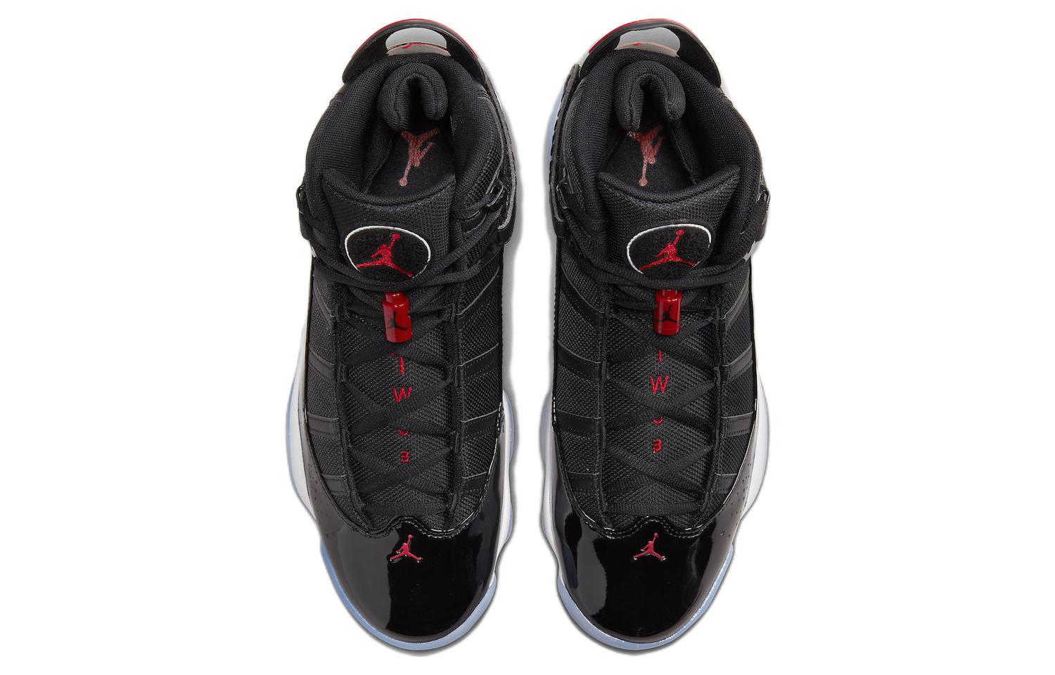 Jordan 6 Rings Black Gym Red