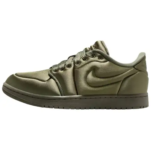 Jordan 1 Low Method Of Make Satin Medium Olive Women's