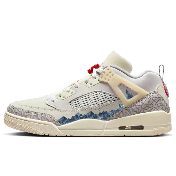 Jordan Spizike Vintage Basketball Shoes Men's Low Top Beige/White