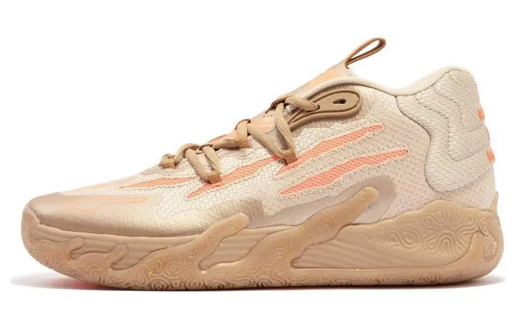 PUMA x LAMELO BALL MB.03 CNY Year Of The Dragon Mesh Low top Basketball Shoes Unisex Nude