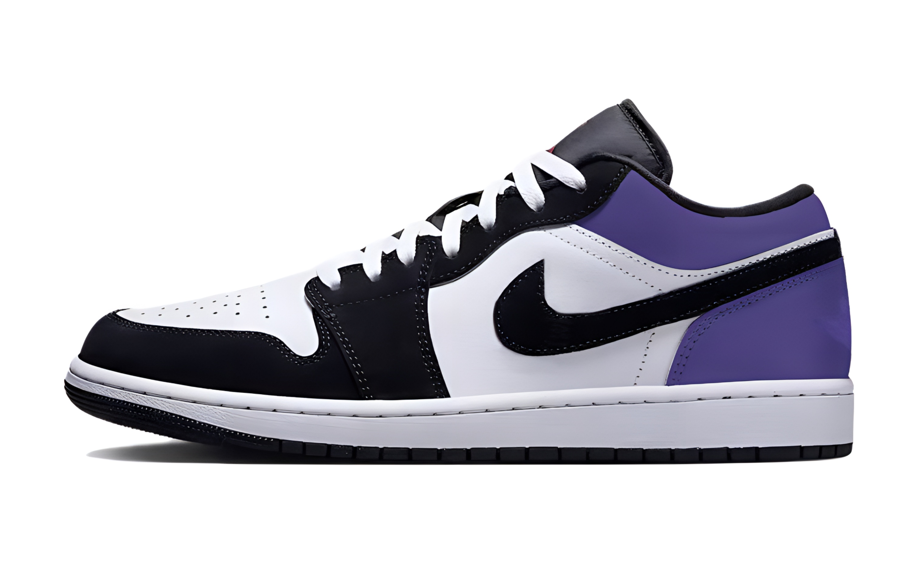 Jordan Air Jordan 1 Slip Resistant Abrasion Resistant Low top Vintage Basketball Shoes Unisex Black