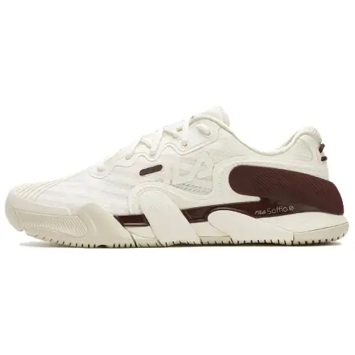 FILA POTENZA Abrasion Resistant Low top Tennis Shoes Women's Brown White