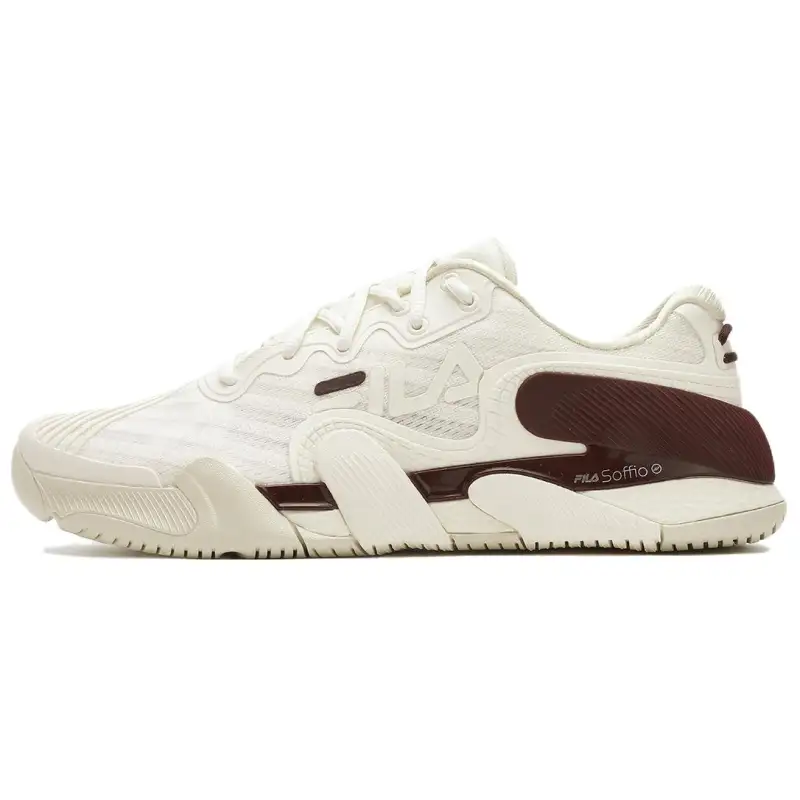 FILA POTENZA Abrasion Resistant Low top Tennis Shoes Women's Brown White