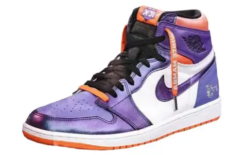 Jordan Air Jordan 1 Vintage Basketball Shoes Women's High Top Purple