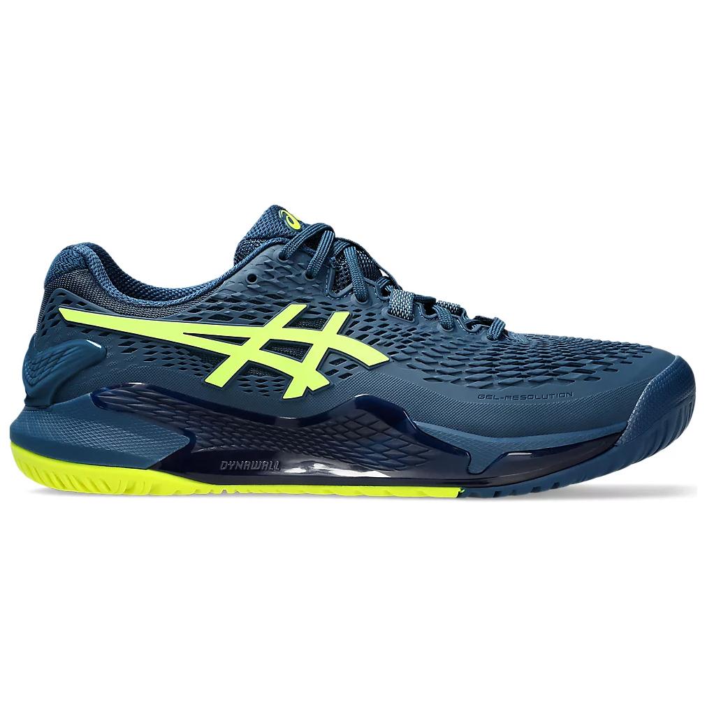 Asics Gel Resolution 9 Low top Tennis Shoes Men’s Blue Yellow