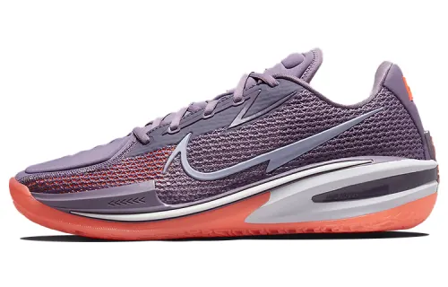 Nike Air Zoom G.T. Cut 1 Round-toe lace-up Low-top Practical basketball shoes Men and women Lavender Foreign version