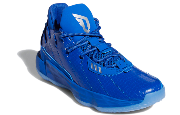 Мужские кроссовки adidas D lillard 7 GCA (синие) — Синий — фото 3