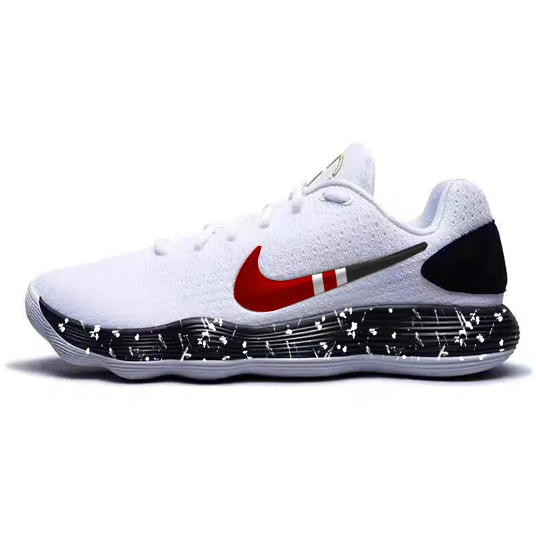 Nike Hyperdunk 2017 Cushioning Slip Resistant Abrasion Resistant Lightweight Low top Basketball Shoes Men's White