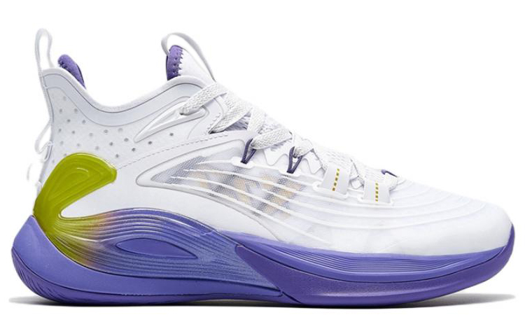 XTEP Light Feather 3rd Low top Performance Basketball Shoes Men’s White Yellow