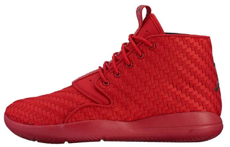 Jordan Eclipse Chukka Gym Red Cushioning Anti-Slip And Wear-Resistant Mid-Top Vintage Basketball Shoes Men's Red