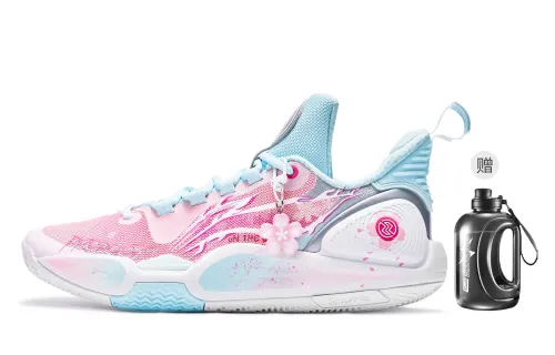 Li Ning Speed 9 M ONE Filled With Cherry Blossoms Slip Resistant Abrasion Resistant Slip Resistant Abrasion Resistant