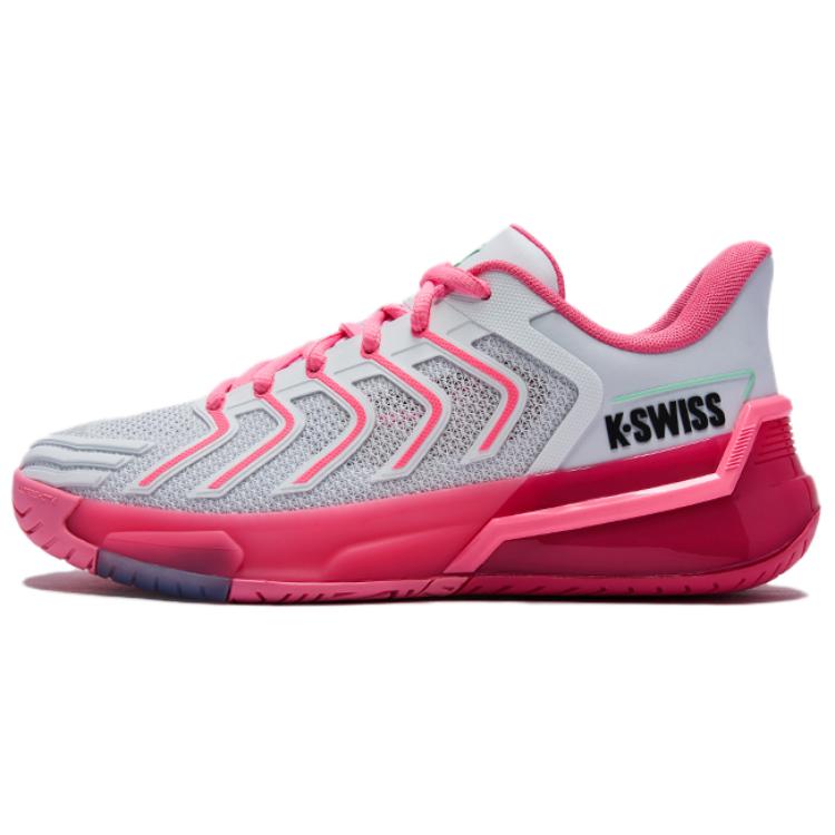 K·SWISS ULTRASHOT 4 Fabric Low top Tennis Shoes Women’s Fluorescent Neon Pink