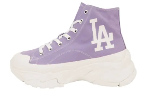 MLB Chunky High Canvas Shoes Unisex High Top Purple