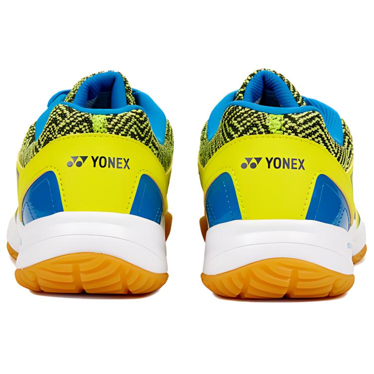 YONEX Cushioning Slip Resistant Cushioning Slip Resistant Low top Badminton Shoes Unisex Yellow Blue