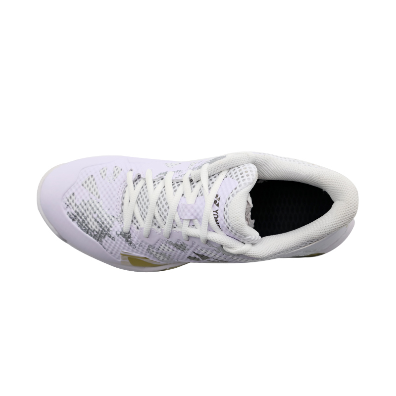 YONEX ECLIPSION Z Textile, Synthetic Leather Fashion Low top Badminton Shoes Unisex White Gold