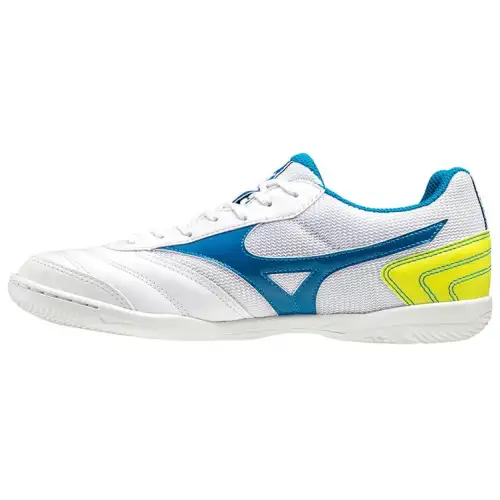 Mizuno Morelia Sala Club Low Tops Lightweight Volleyball Shoes White Blue Yellow